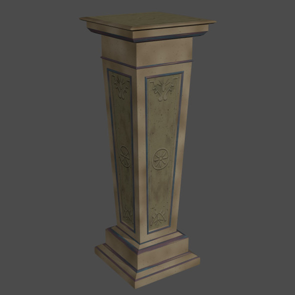 Decorative Stone Pillar - 3Docean 6689076