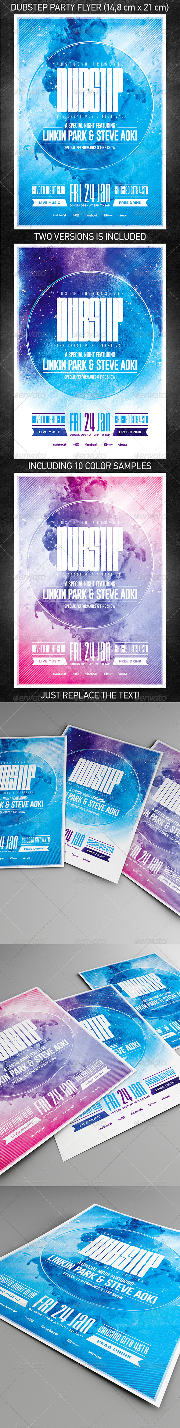 Dubstep Party Flyer - Clubs & Parties Events