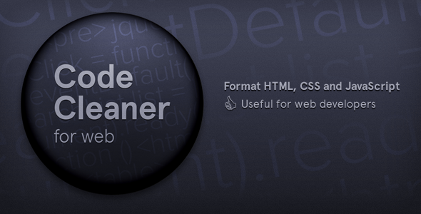 Code Cleaner for - CodeCanyon 6724433