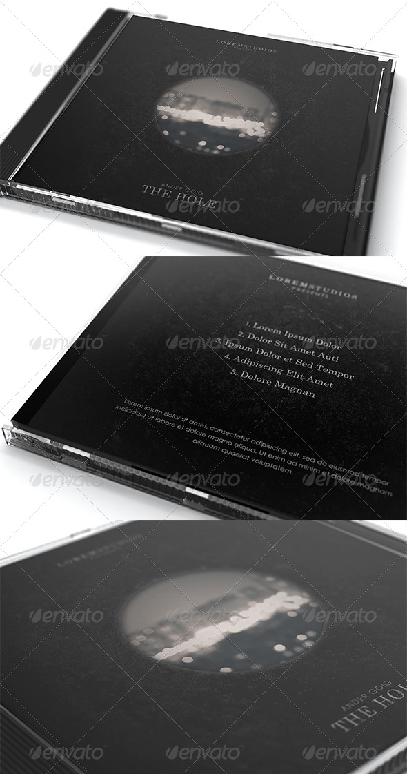 The Hole CD Cover Artwork Template - CD & DVD Artwork Print Templates