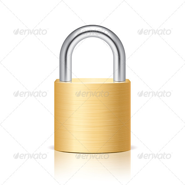 Metal Padlock by andegro4ka GraphicRiver