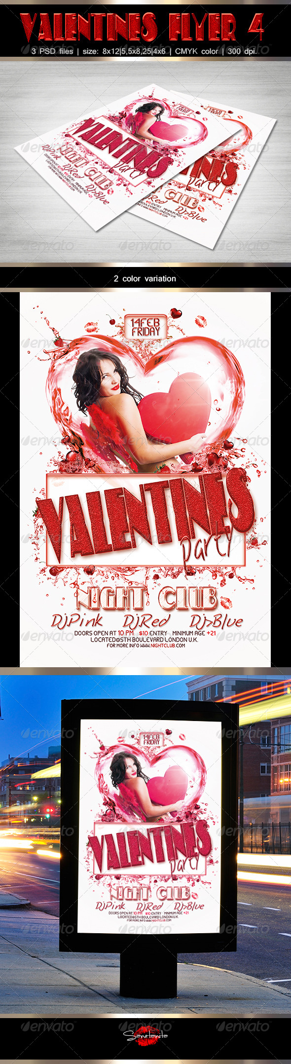 Valentine's Party Flyer 4 - Holidays Events