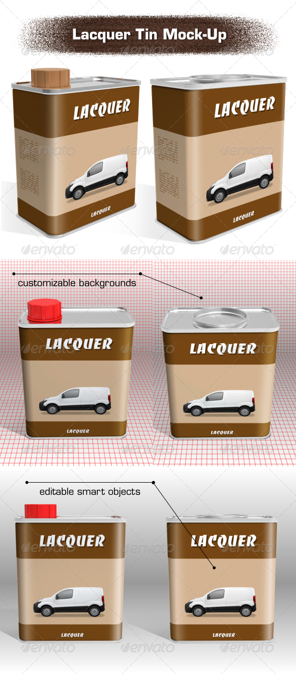 Lacquer Tin Mock-Up - Packaging Product Mock-Ups