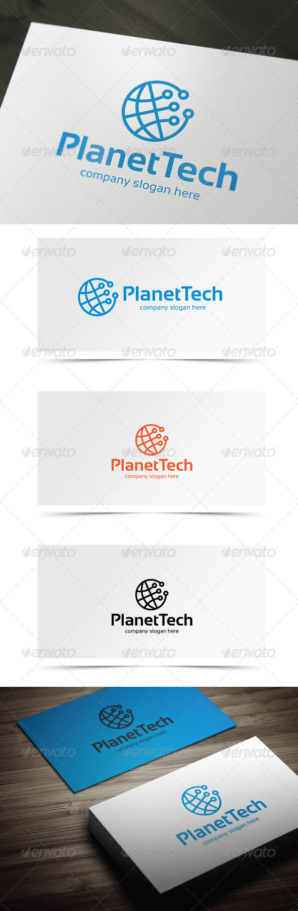 Planet Tech - Symbols Logo Templates