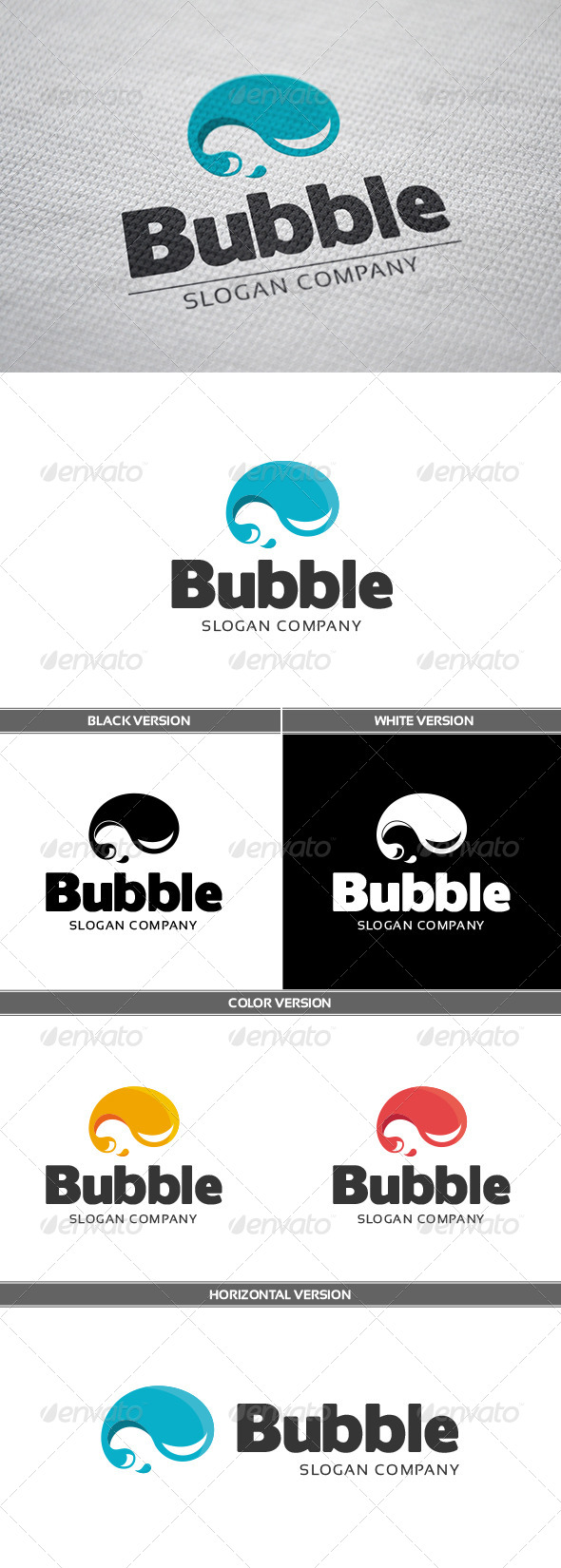 Bubble Logo - Objects Logo Templates