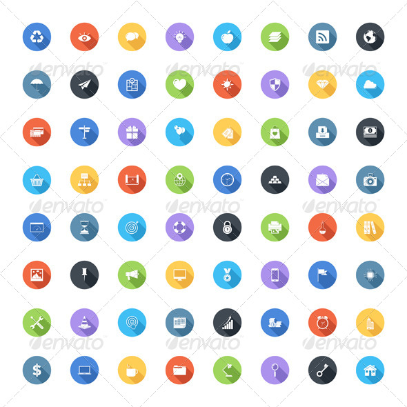 Universal Flat Icons - Media Icons