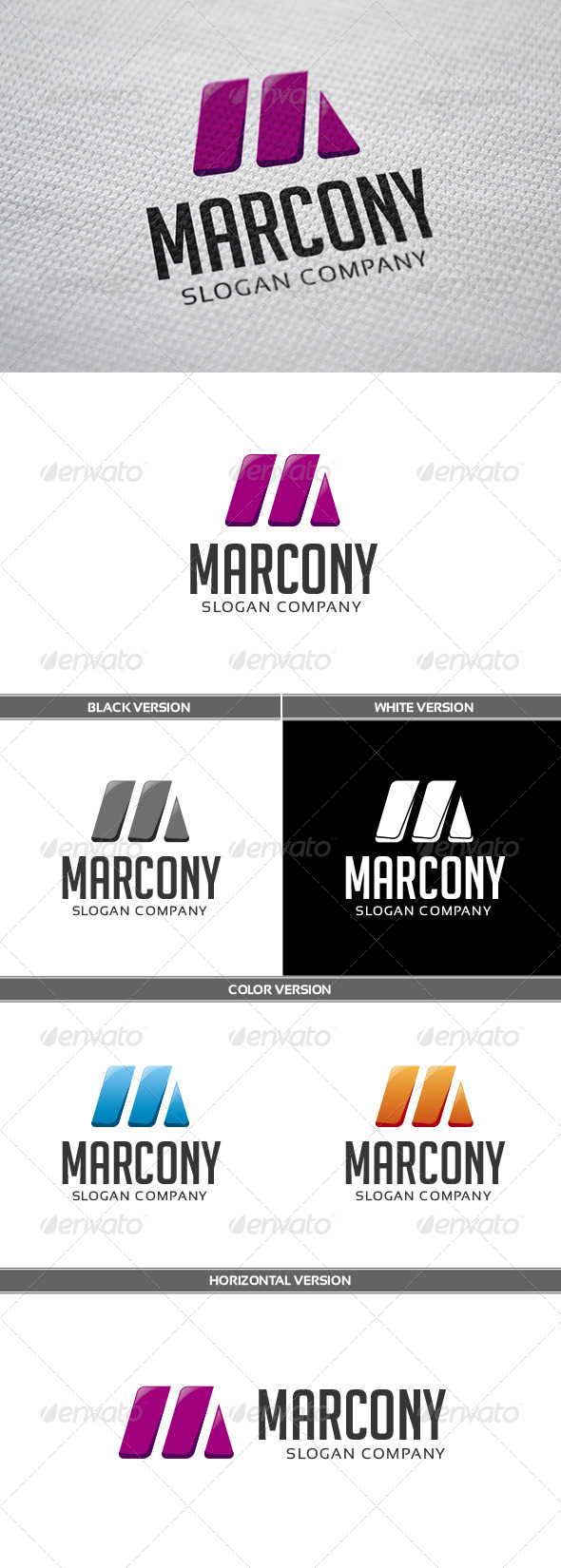 Marcony Logo - Letters Logo Templates