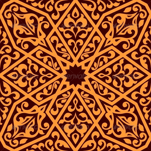 Arabian Seamless Tile Pattern - Backgrounds Decorative