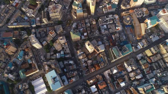 Aerial view of Dar es Salaam city alt
