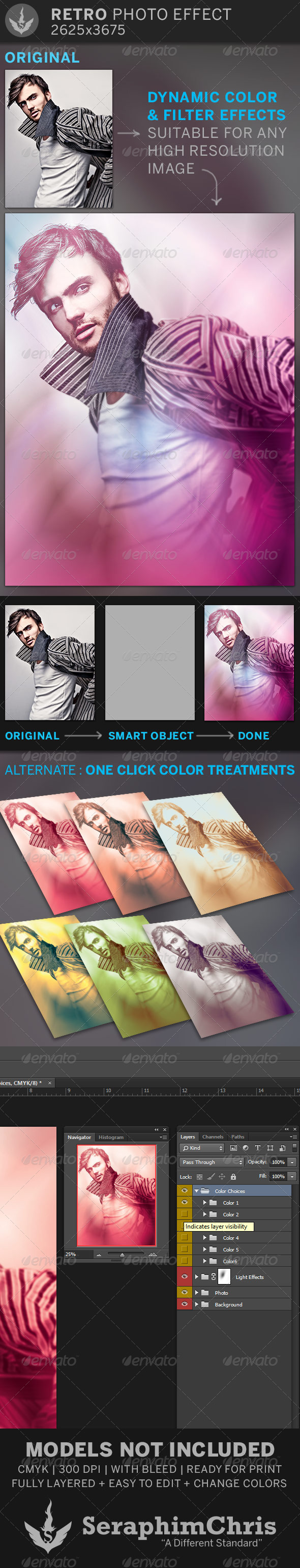 Misty Photo Effect Template - Artistic Photo Templates