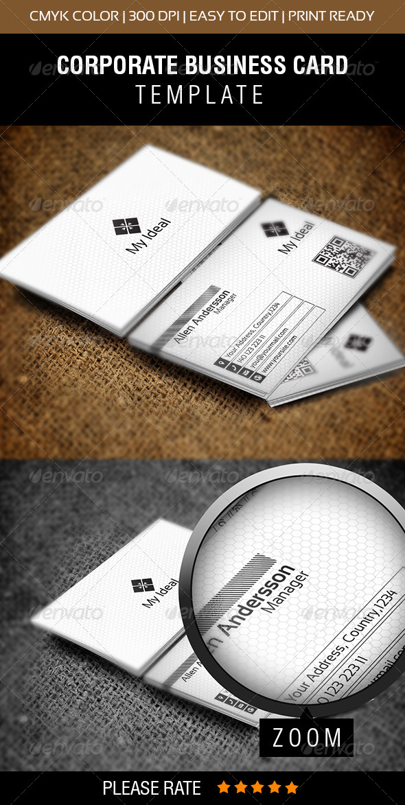 My Ideal Business Card - Corporate Business Cards