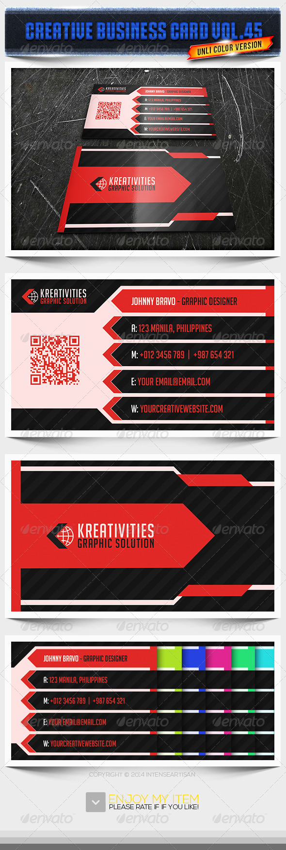 IntenseArtisan Business Card Vol.45 - Creative Business Cards