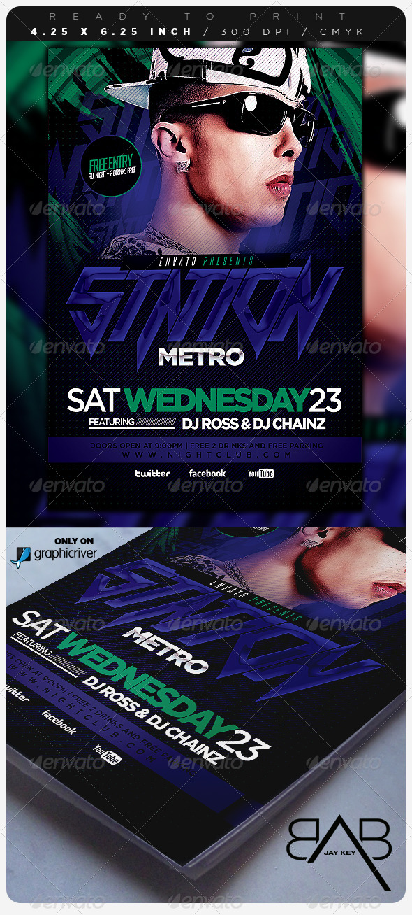 Electro Concert Music Flyer - Events Flyers