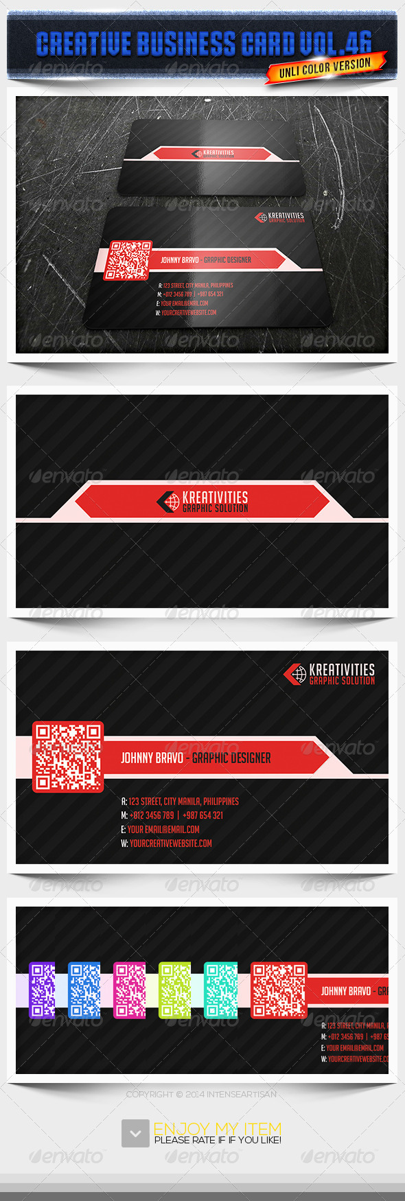 IntenseArtisan Business Card Vol.46 - Creative Business Cards