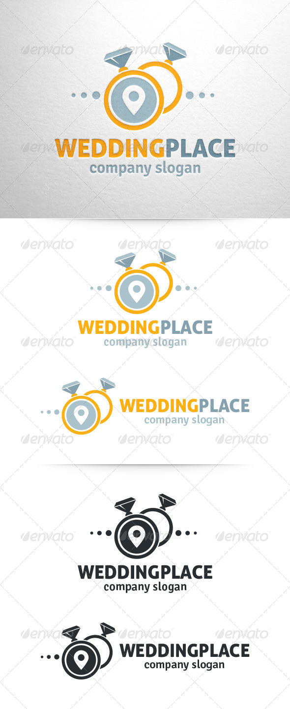 Wedding Place Logo Template - Objects Logo Templates