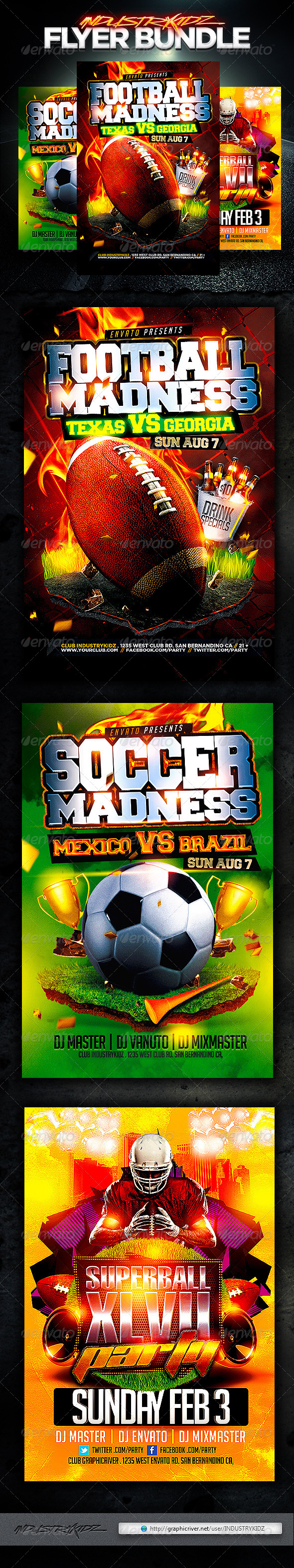 Sport Flyer Template Bundle v2 - Sports Events