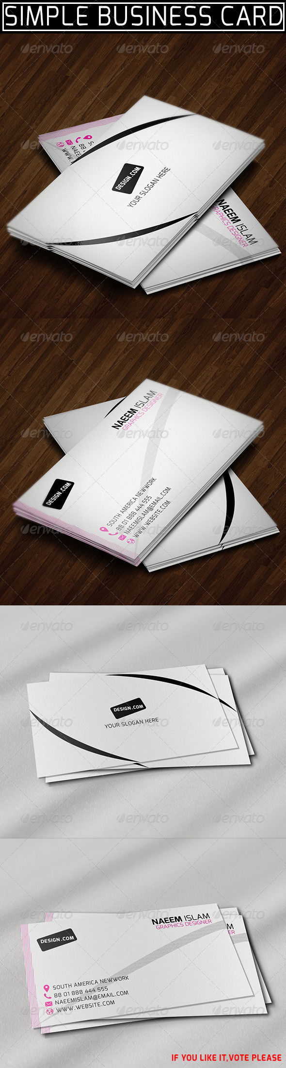 Simple Business Card - Corporate Business Cards