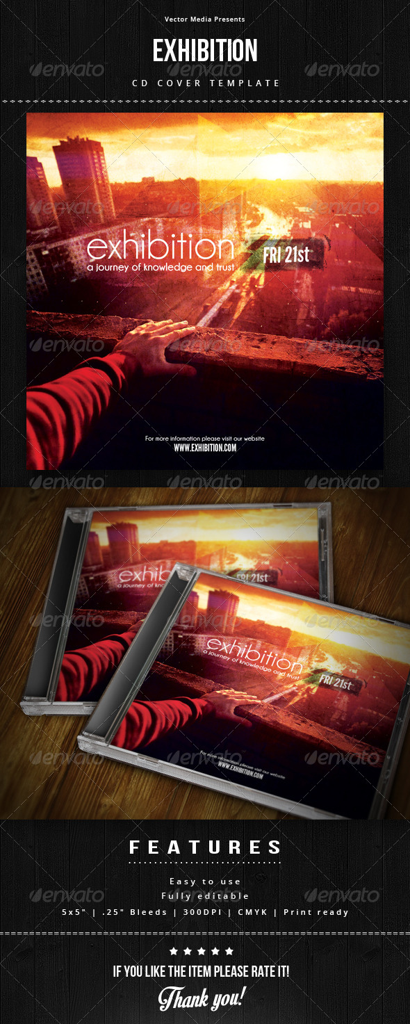 Exhibition - Cd Cover - CD & DVD Artwork Print Templates