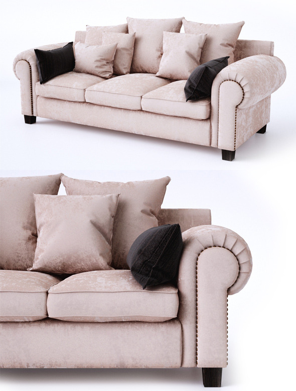 Classic sofa with - 3Docean 6685484