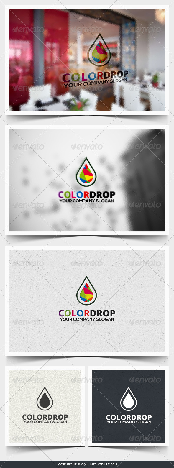 Color Drop Logo Template - Nature Logo Templates