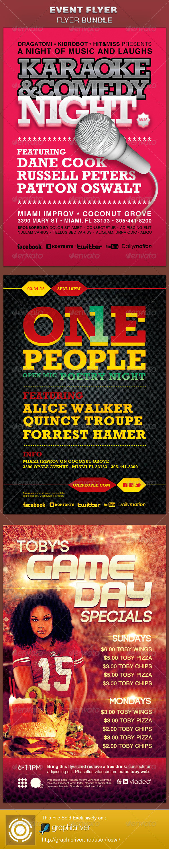Event Flyer Template Bundle - Events Flyers