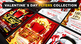 Valentine`s Day Flyers and Posters Collection