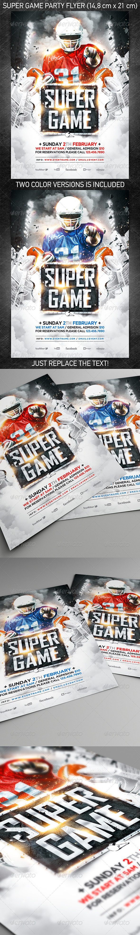 American Football Super Game Flyer vol.2 - Sports Events