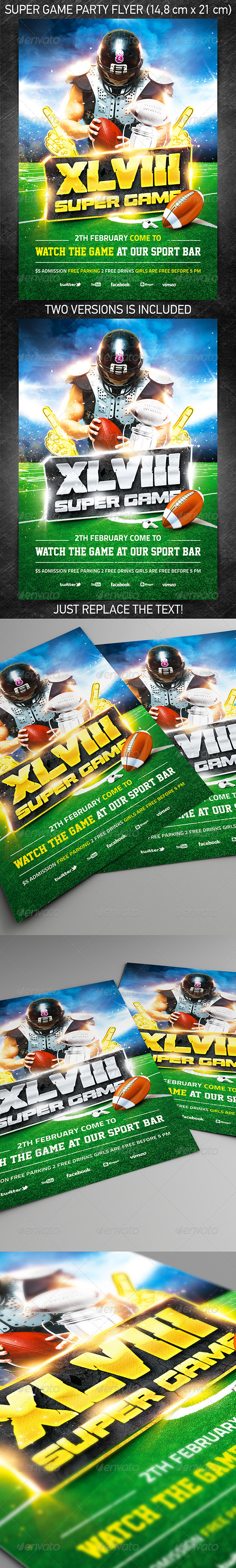 American Football Super Game Flyer Vol.1 - Sports Events