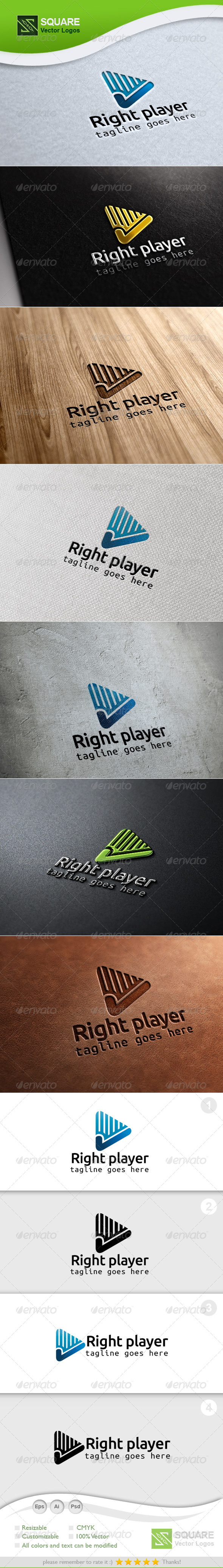 Play, Tick Vector Logo Template - Symbols Logo Templates