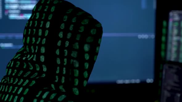 Dark Hacker Programmer Woman Concept alt