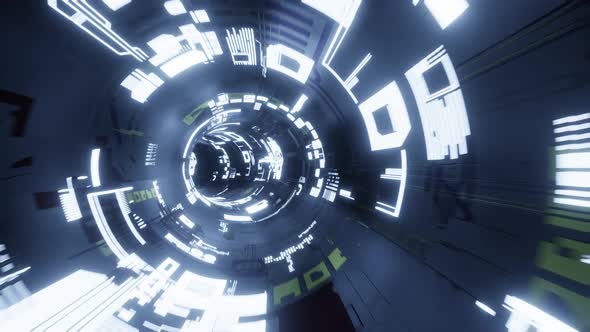 Abstract technology looped background 3D animation.