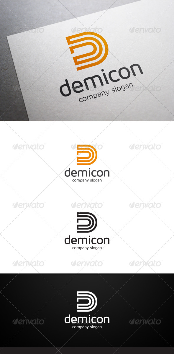 Demicon D Letter Logo V2 - Letters Logo Templates