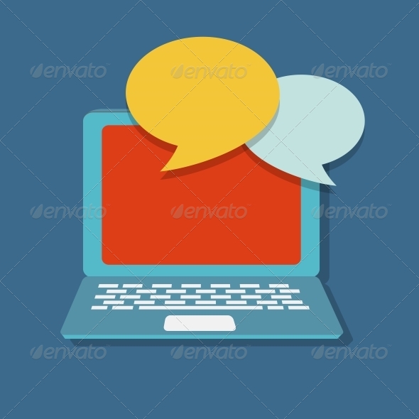 Modern Flat Icon Set for Web and Mobile Application - Web Technology