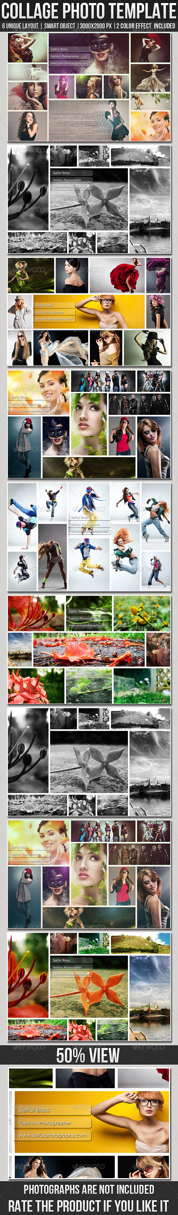 Collage Photo Templates - Photo Templates Graphics