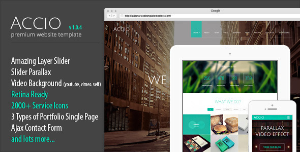 Lovely Accio | Responsive Onepage Parallax Site Template