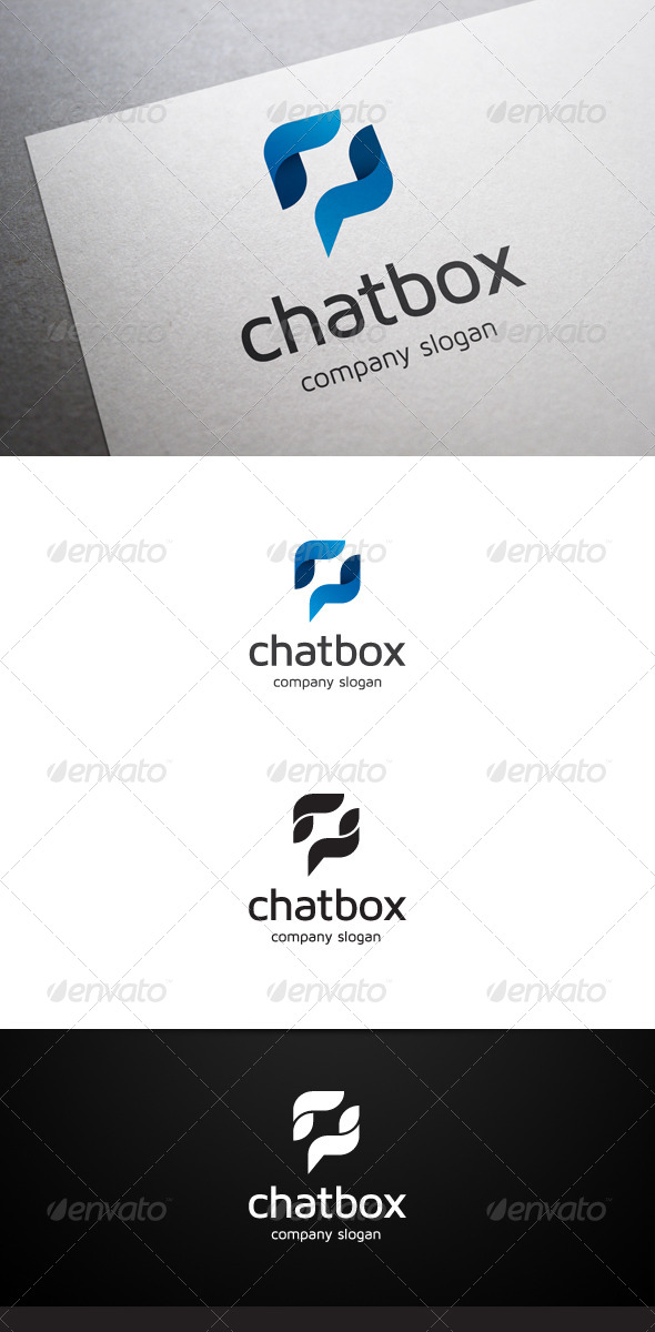 Chat Box Logo - Abstract Logo Templates
