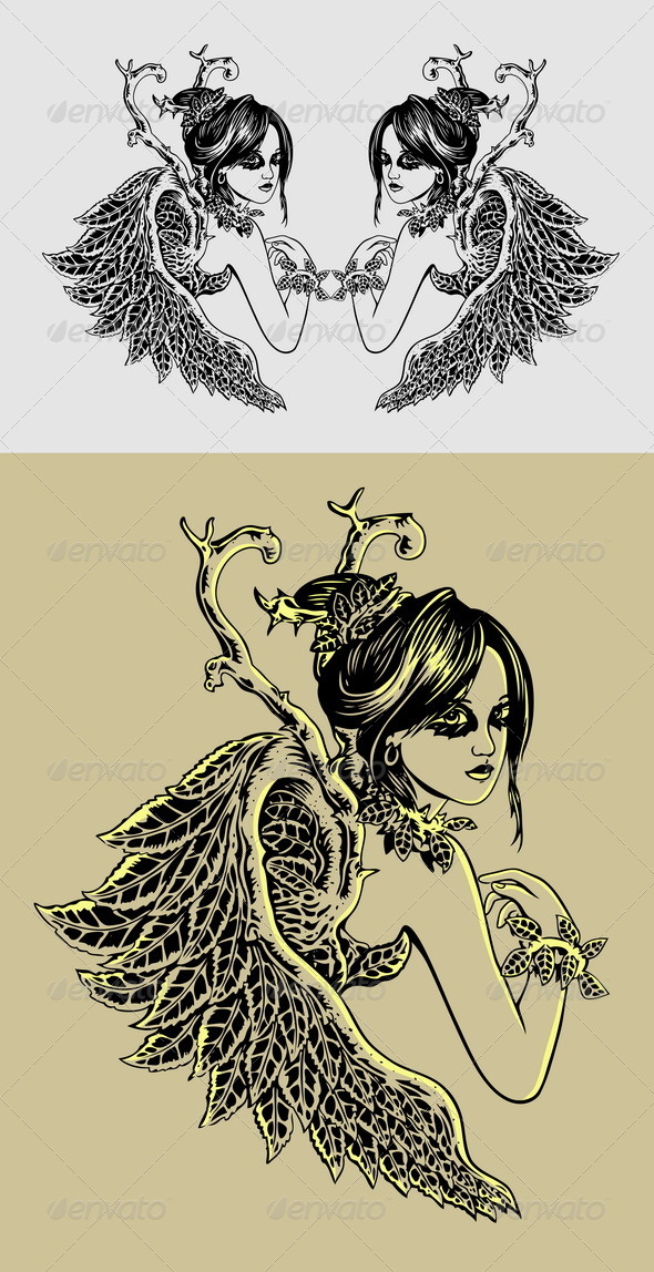 Angel Illustration - People Characters