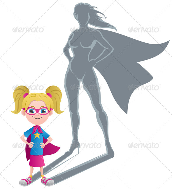 Girl Superheroine Concept - People Characters