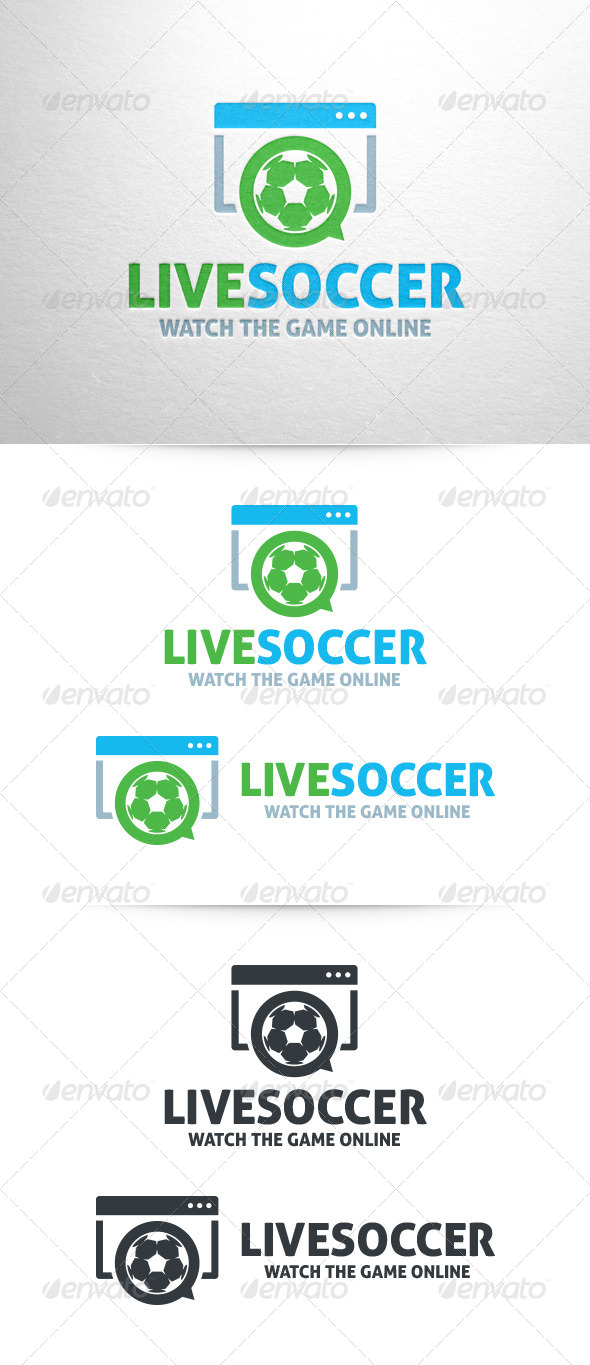 Live Soccer Logo Template - Symbols Logo Templates