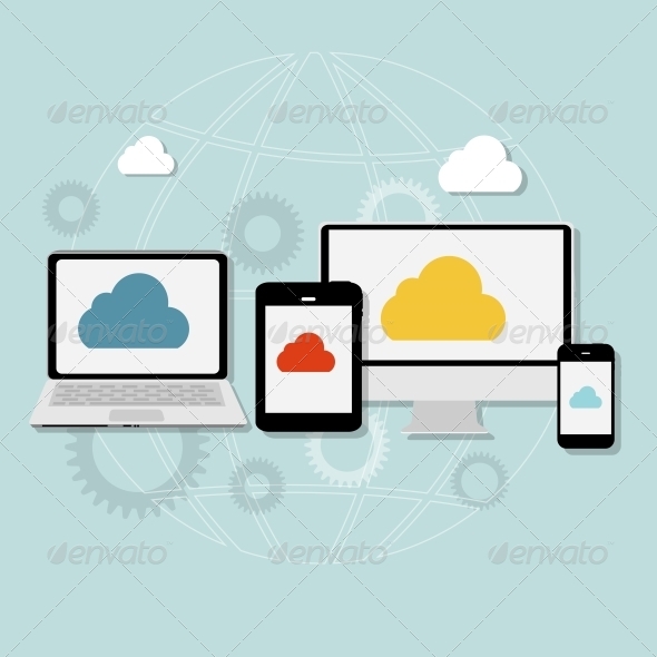 Cloud Computing Concept on Different Devices - Web Technology