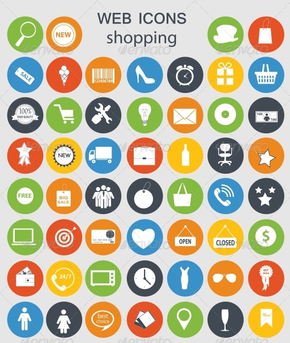 Shopping Icons - Web Technology