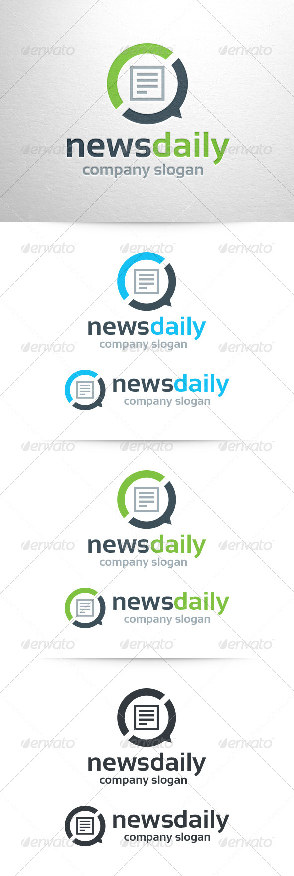 News Daily Logo Template - Symbols Logo Templates