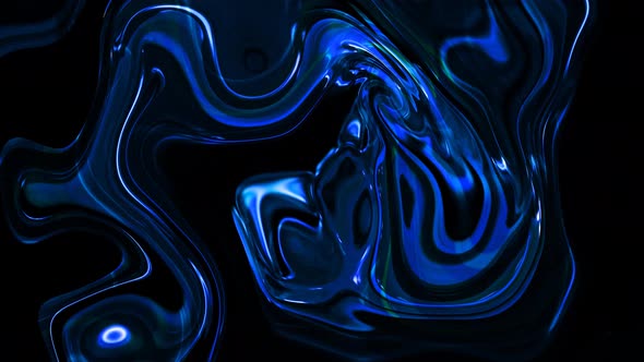 Abstract Background Oily Glossy Material Twisted Liquid Animation alt
