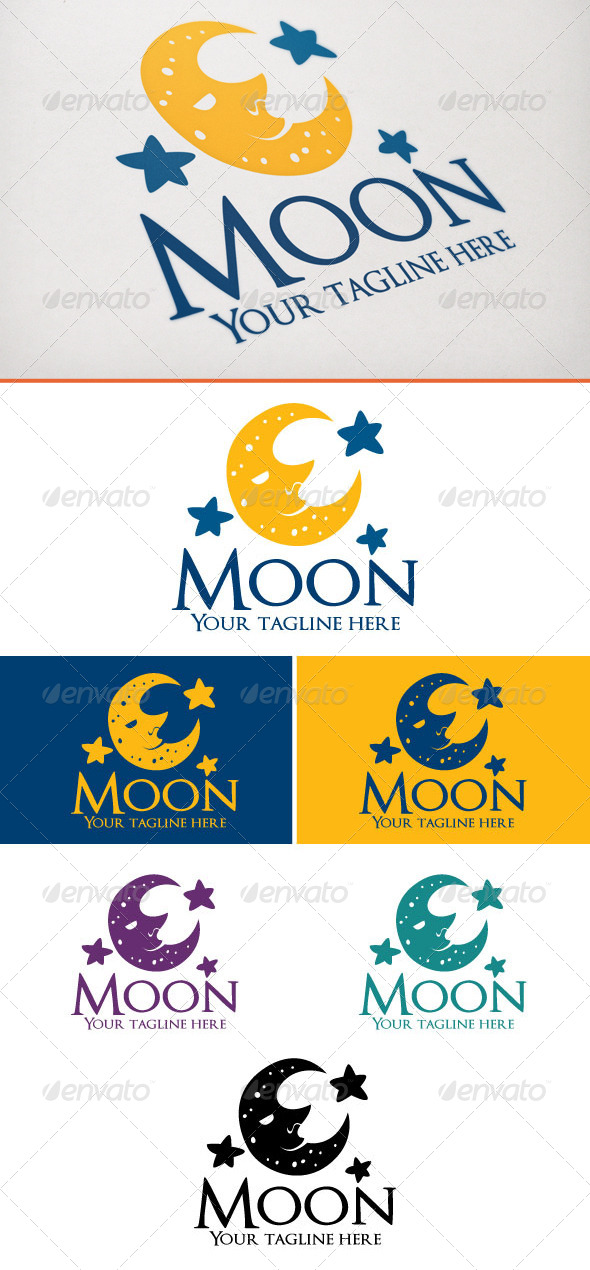 Moon - Objects Logo Templates