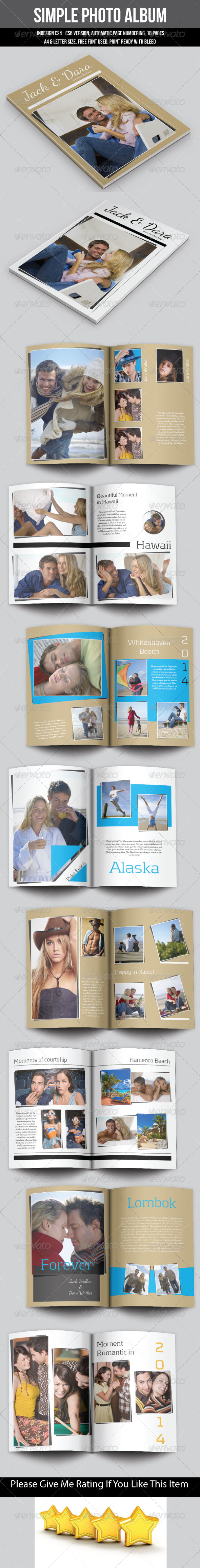Simple Photo Album - Photo Albums Print Templates