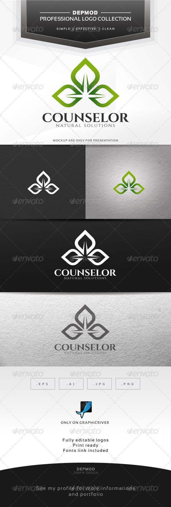Counselor Logo - Nature Logo Templates