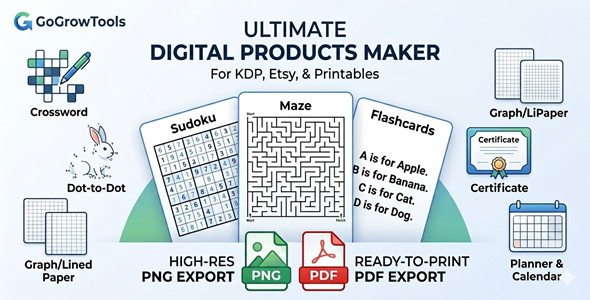 GoGrowTools | Digital Products Generator Windows App
