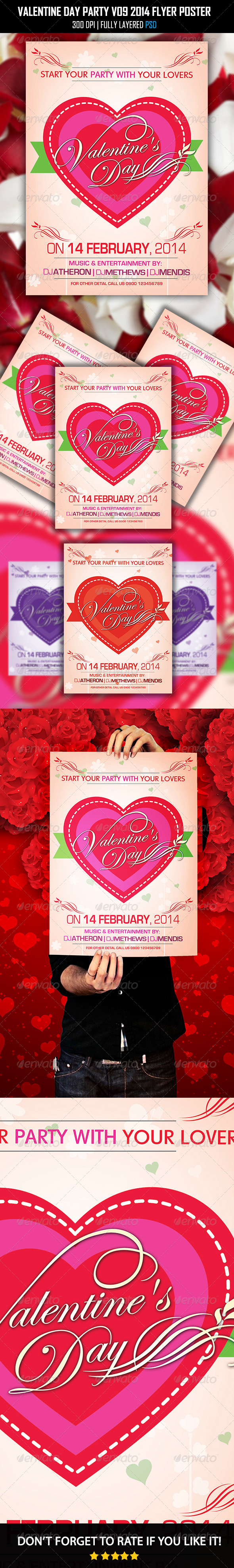Valentine Day Flyer 2014 Flyer V10 - Clubs & Parties Events