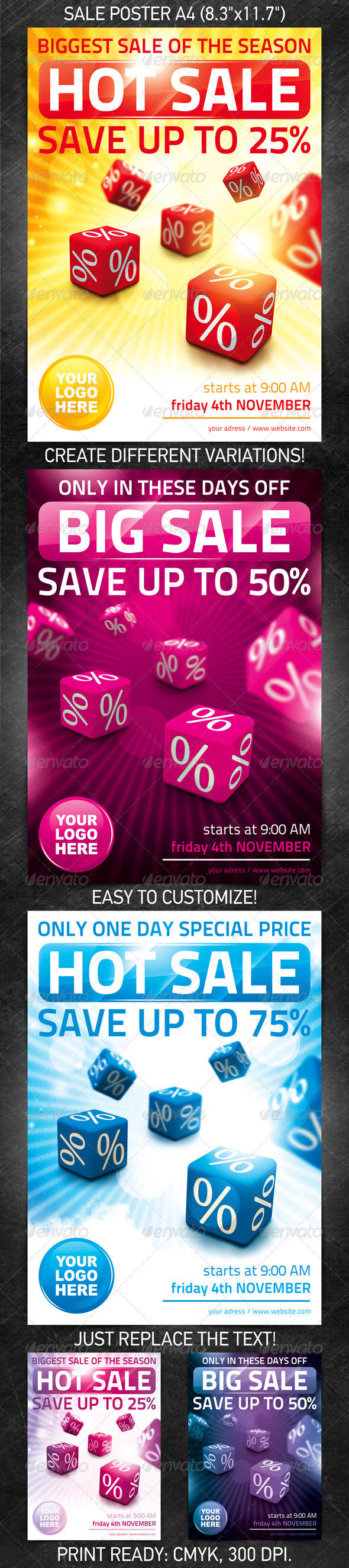 Sale Poster - Clubs & Parties Events