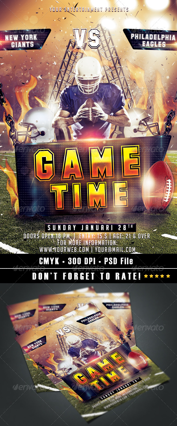 Game Time Flyer - Events Flyers